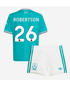 Billige Fotballdrakt Liverpool Andrew Robertson #26 Replika Tredjedraktsett Barn 2025-26 Kortermet (med bukser)